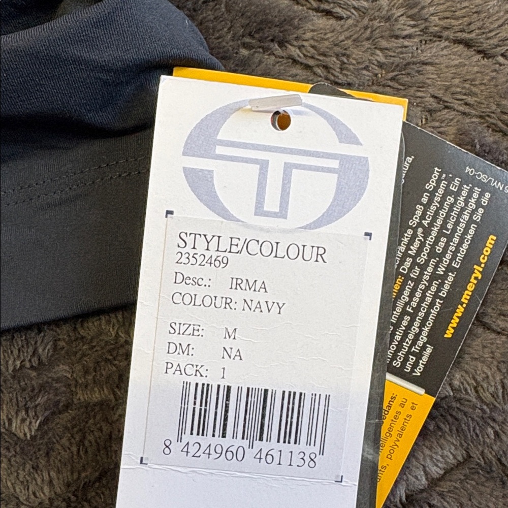 Sergio TACCHINI Blue and Gray Athletic Tank Top size medium 44 new with tags - Picture 7 of 11